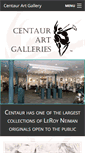 Mobile Screenshot of centaurgalleries.com