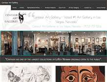 Tablet Screenshot of centaurgalleries.com